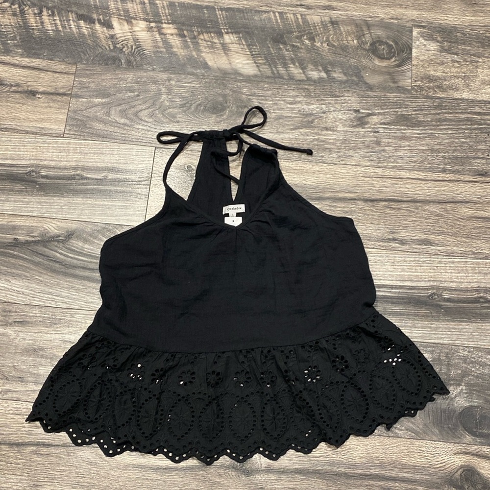 NWT Maurice’s summer tank with lace bottom. Size large.